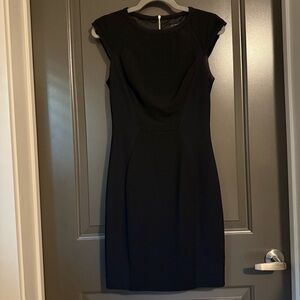 Ted Baker Boat Neck Black Cocktail Dress - US4